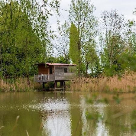 Lakeside Cabin On Stilts- 'Kingfisher' Rous Lench Exterior foto